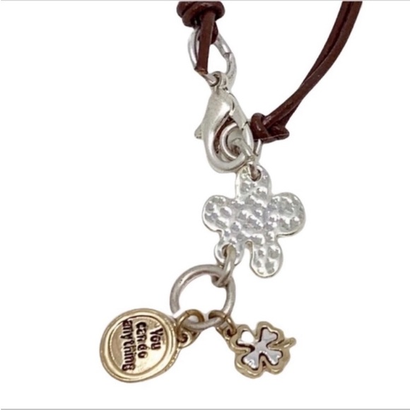 silver gold charms bracelet NEW - Picture 2 of 5